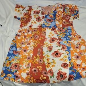 Vibrant Floral Kids Dress